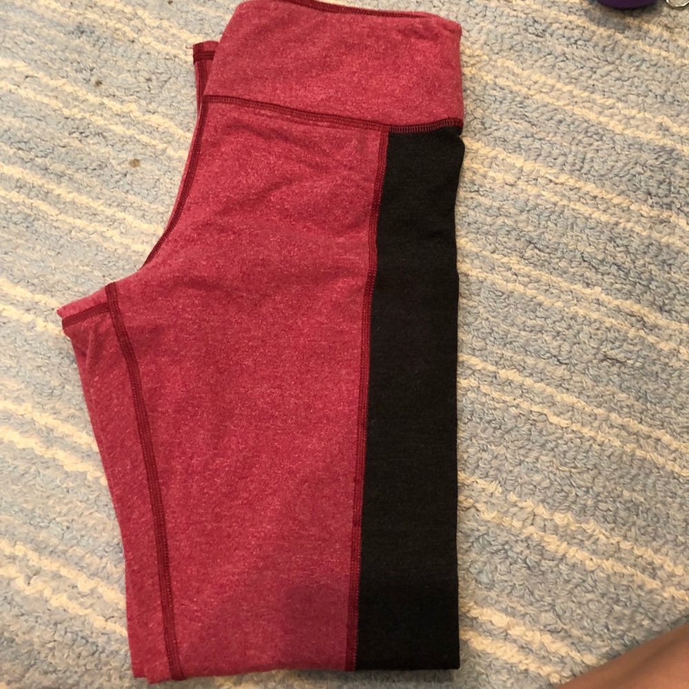 Red leggings